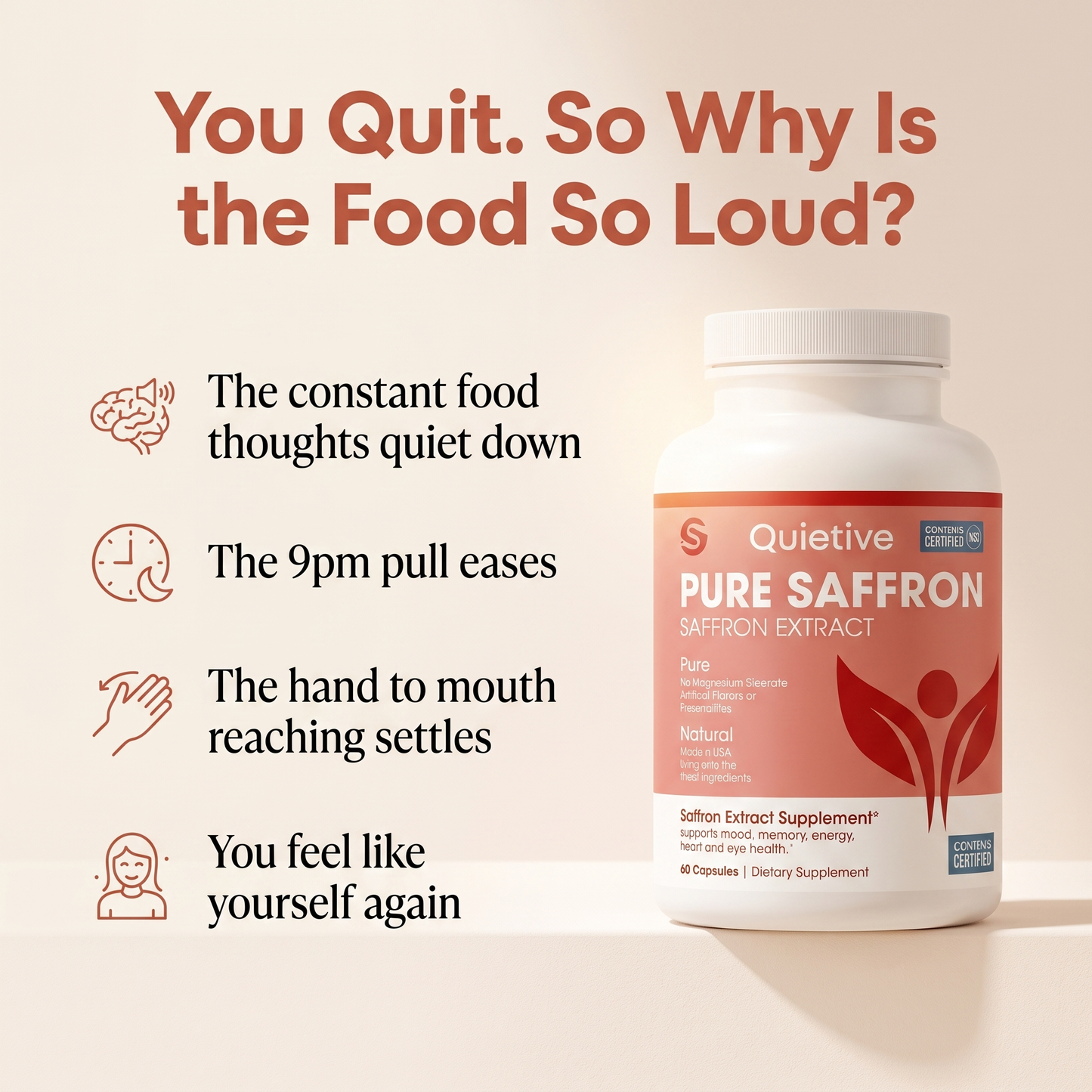 You quit, so why is the food so loud — Quietive quiets the constant food thoughts