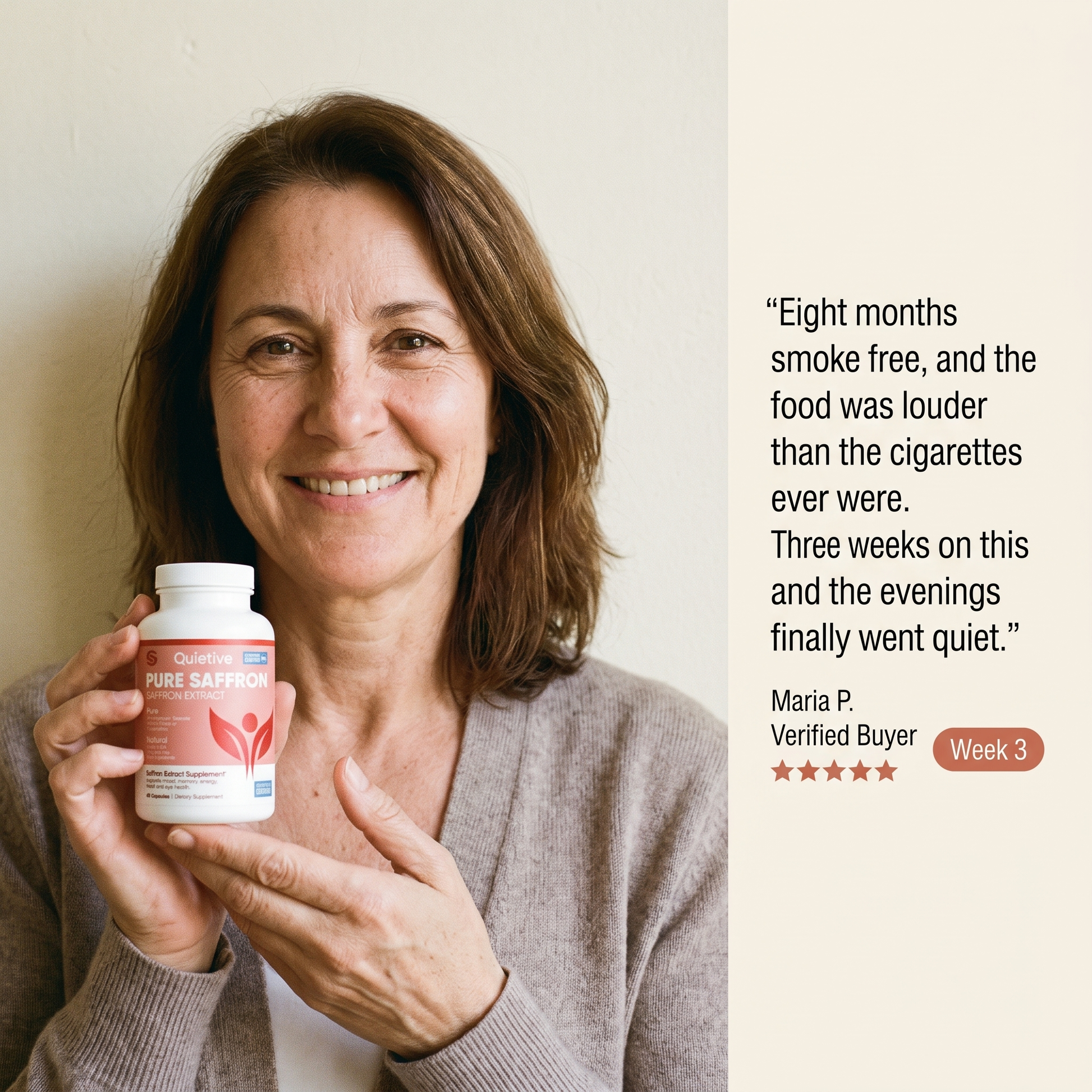 Customer review: eight months smoke free and the evenings finally went quiet, week 3